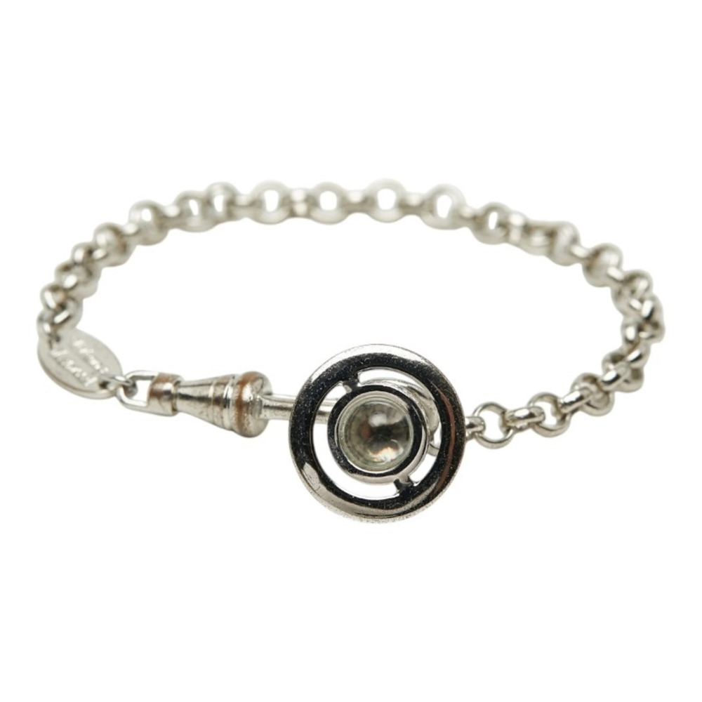 Vivienne Westwood Orb Bracelet, Silver Metal Rhinestone, Women's